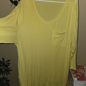 Amazon Essentials Women's Long Sleeve Tee - Lemon Yellow